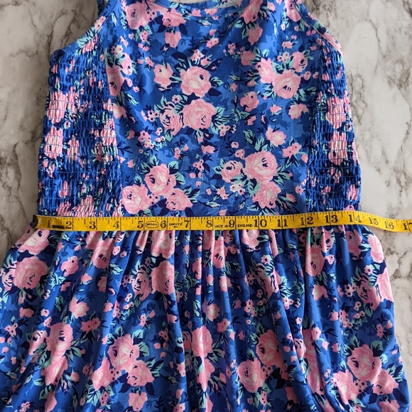 BCBG Girl's Pink Floral Sundress size 14/16 - Picture 4 of 6